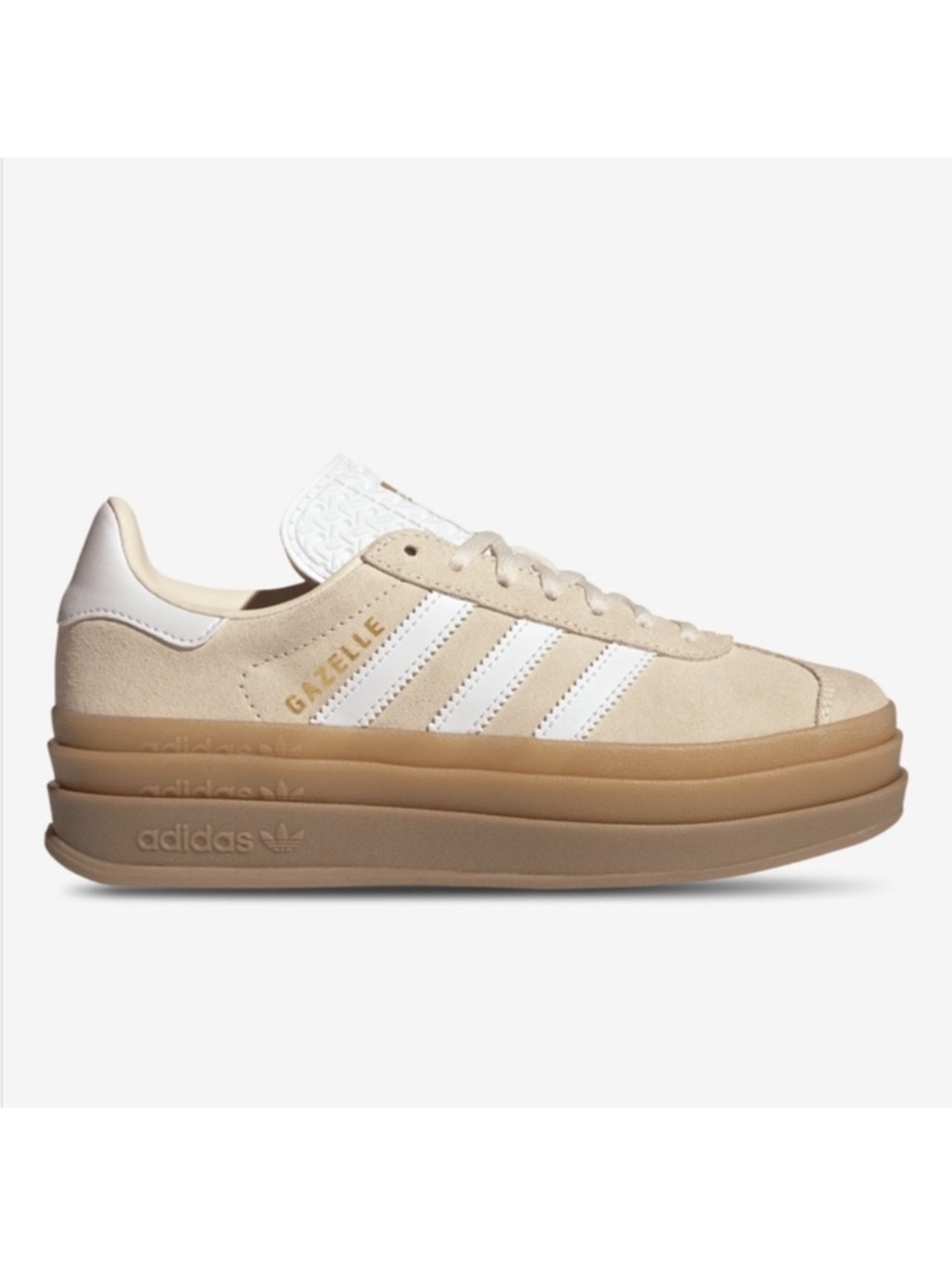 adidas Gazelle Bold J Wonder White / Gum - Picture 2 of 9